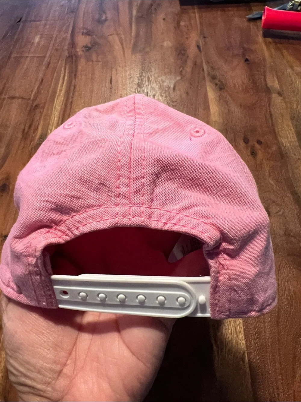 H&M Pink Kids Baseball Cap with White 'LA' Embroidery